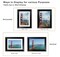 Real Glass Photo Frames for 4x6 with Mat or 5x7 without Mat, Composite Wood Picture Frames for Tabletop and Wall Mounting Display